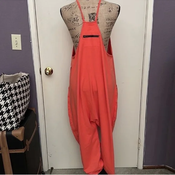 NWOT Free People Movement | Hot Shot Onesie In Mandarin Red | Small - Picture 11 of 15